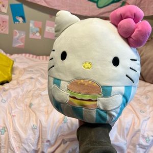 Hello Kitty Hamburger Squishmallow Sanrio Squishmallow